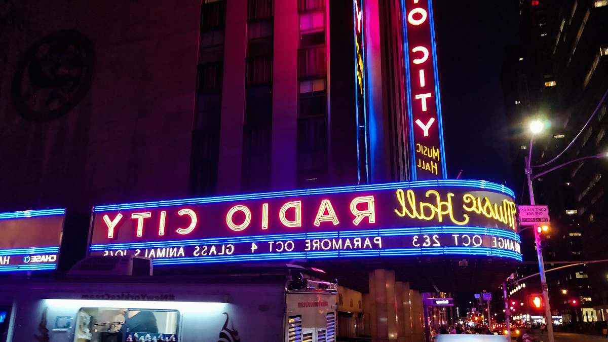 interior design Radio City LED signage light